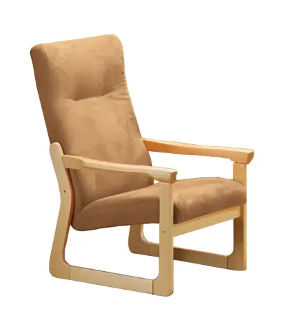 BE - 1 křeslo, koženka HOLY BE 3 - koženka světlá káva